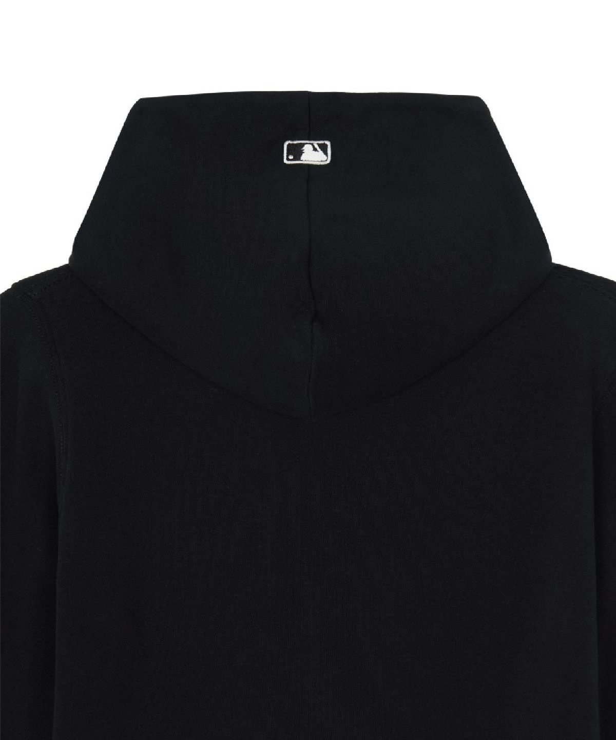 엠엘비(MLB) 여성 베이직 레터링 크롭 후드티 LA (Black)