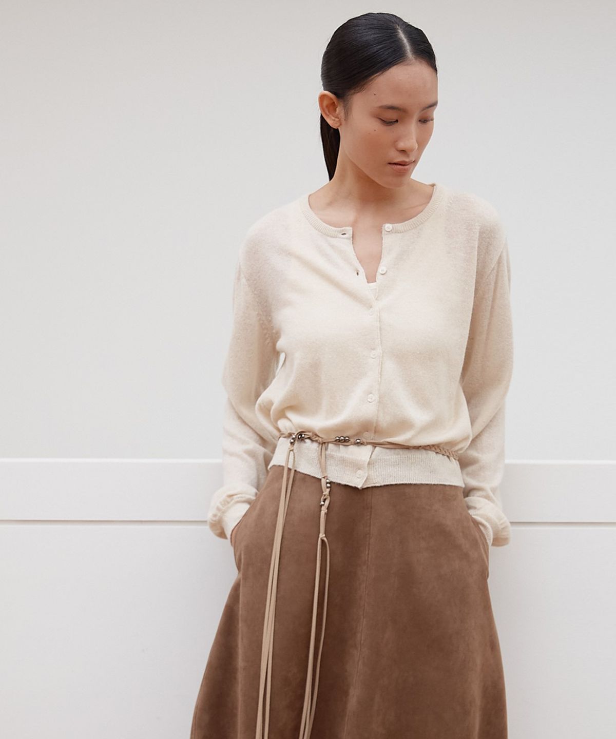 오어서울(AURE SEOUL) 울 소프트 라운드 가디건[4Colors]