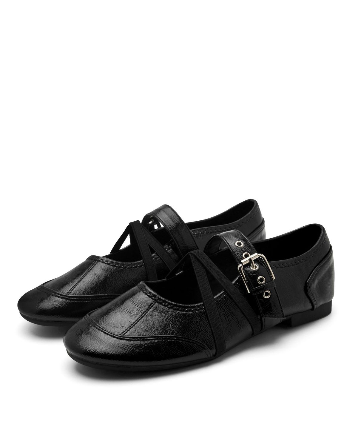 스퍼(SPUR) X-Strap Belted Ballet Flat 벨티드 스트랩 플랫 2cm -WA9002 (3color)