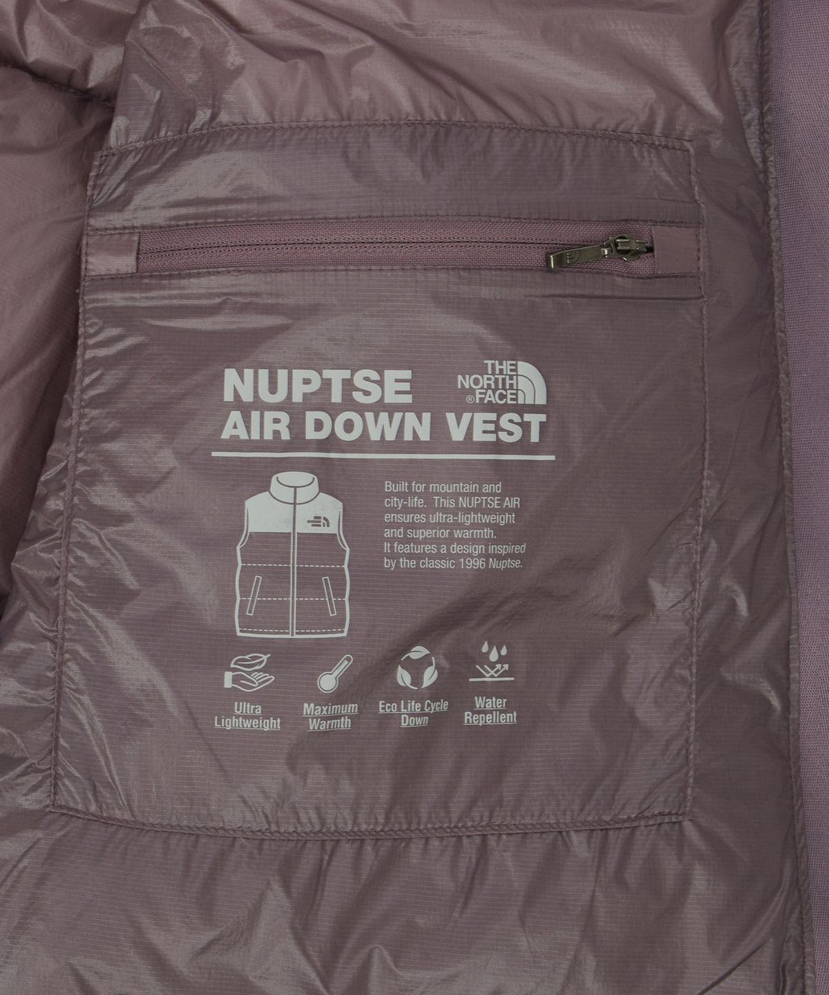 노스페이스(THE NORTH FACE) NV1DS54B 남성 눕시 에어 베스트 (RDS) MISTY LILAC