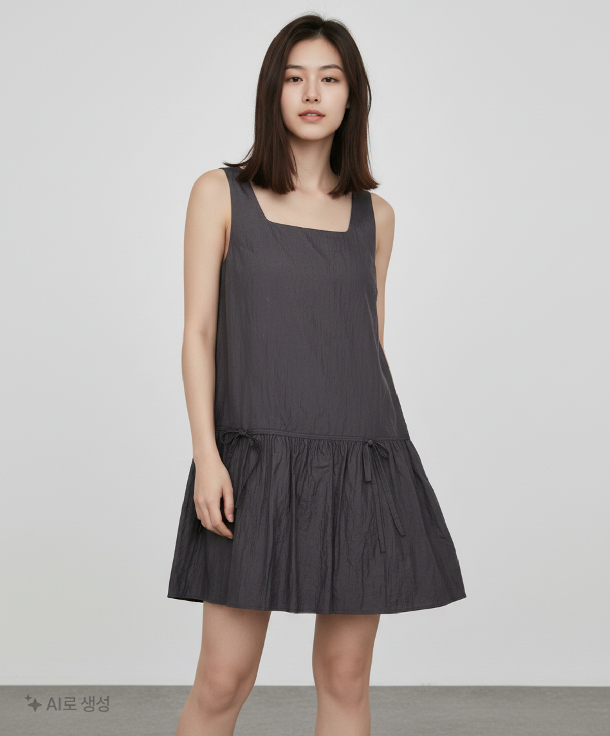 미쏘(MIXXO) 리본 미니 레이어드 원피스_MIWOWF901G M