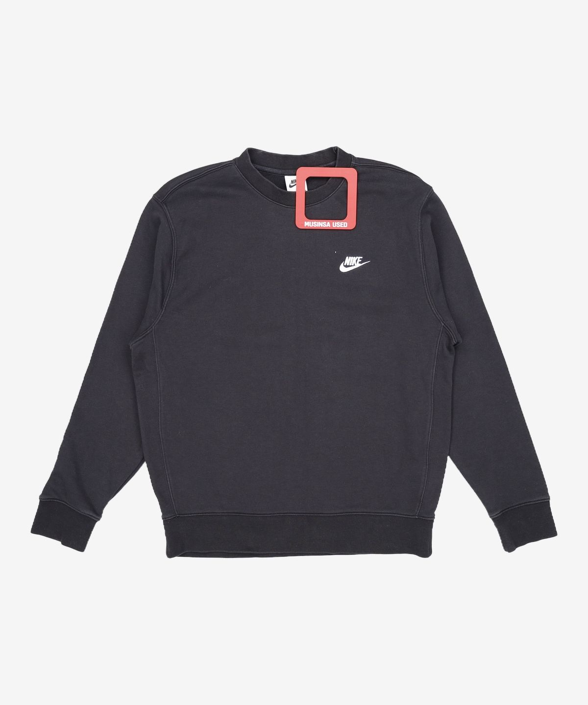 나이키(NIKE) 스포츠웨어 클럽 프렌치 테리 크루 M - 블랙:화이트 / BV2667-010 95