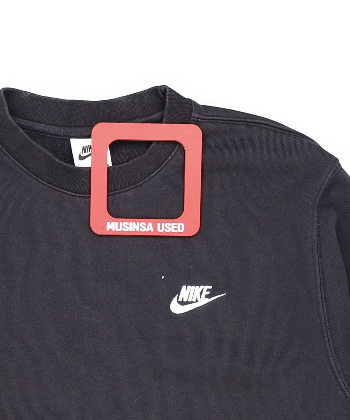 나이키(NIKE) 스포츠웨어 클럽 프렌치 테리 크루 M - 블랙:화이트 / BV2667-010 95