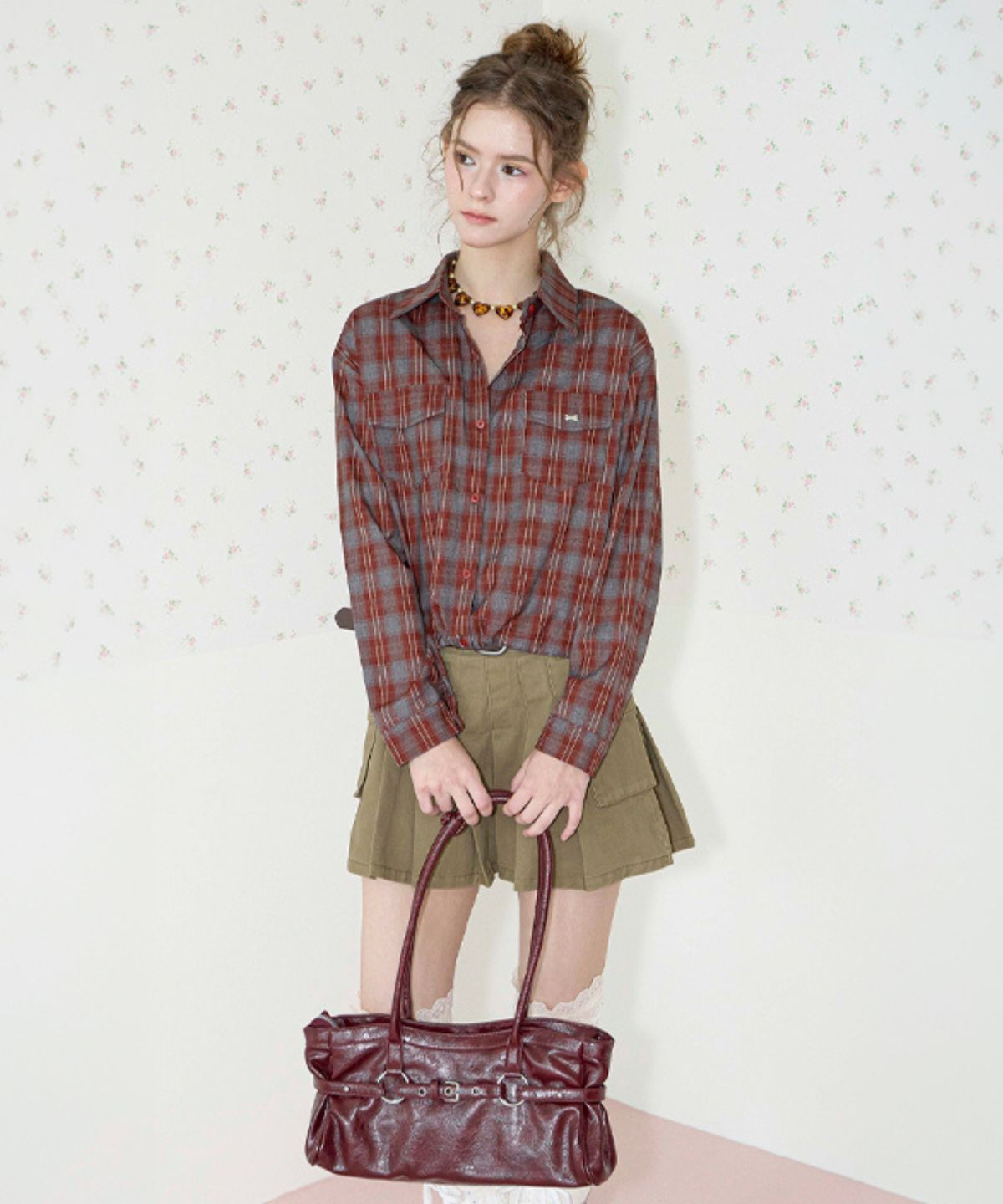 쿨키튼(KOOLKITTEN) Retro Buckle East-West Bag 2colors