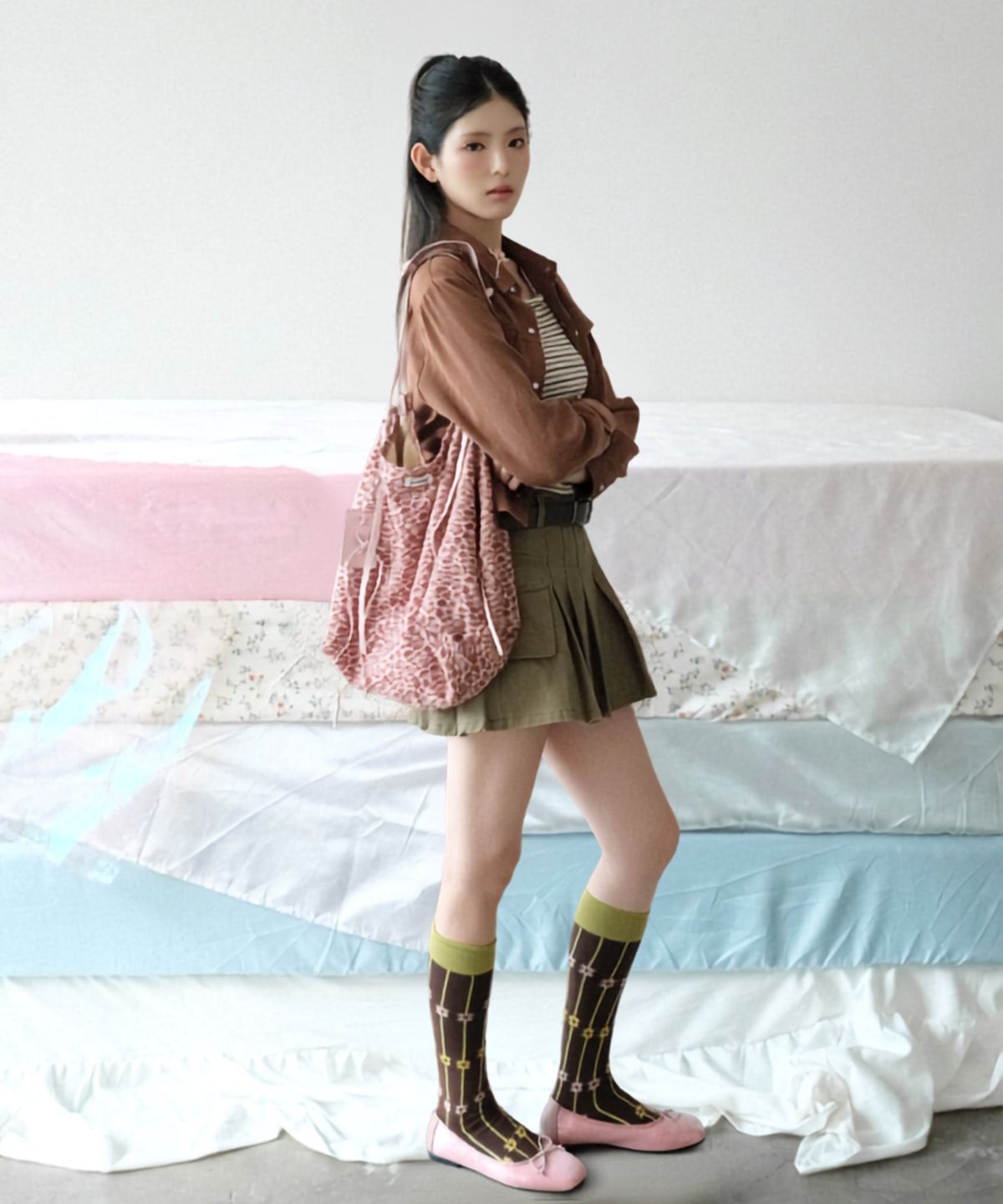 쿨키튼(KOOLKITTEN) Archive Leopard Hobo Bag 2colors