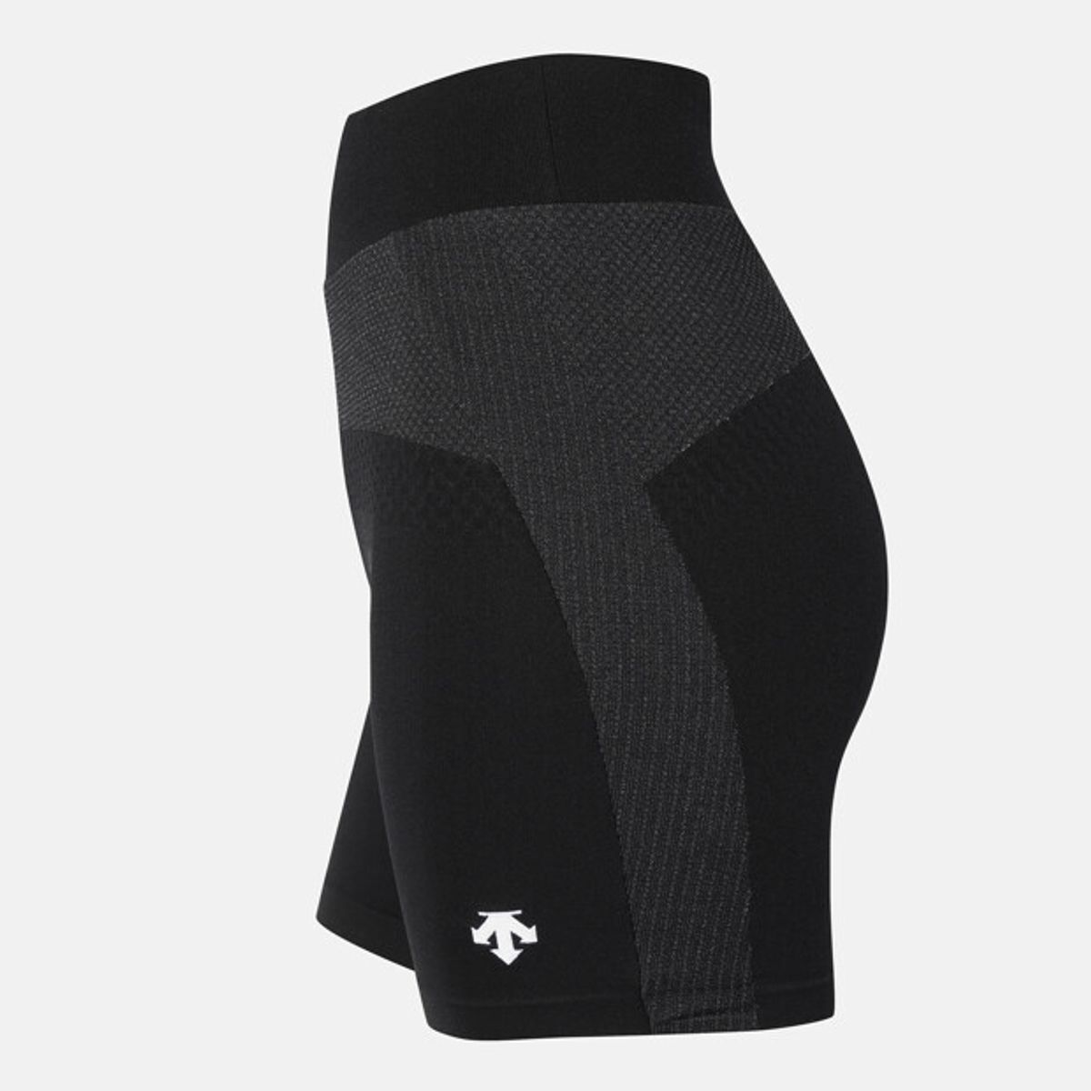 데상트(DESCENTE) 여성 자가드 리플렉티브 하프 타이즈 블랙 SR322RKL81