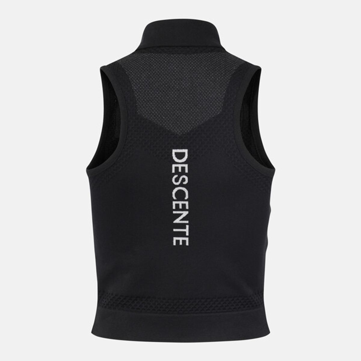 데상트(DESCENTE) 여성 자가드 리플렉티브 슬리브리스 블랙 SR322RST81