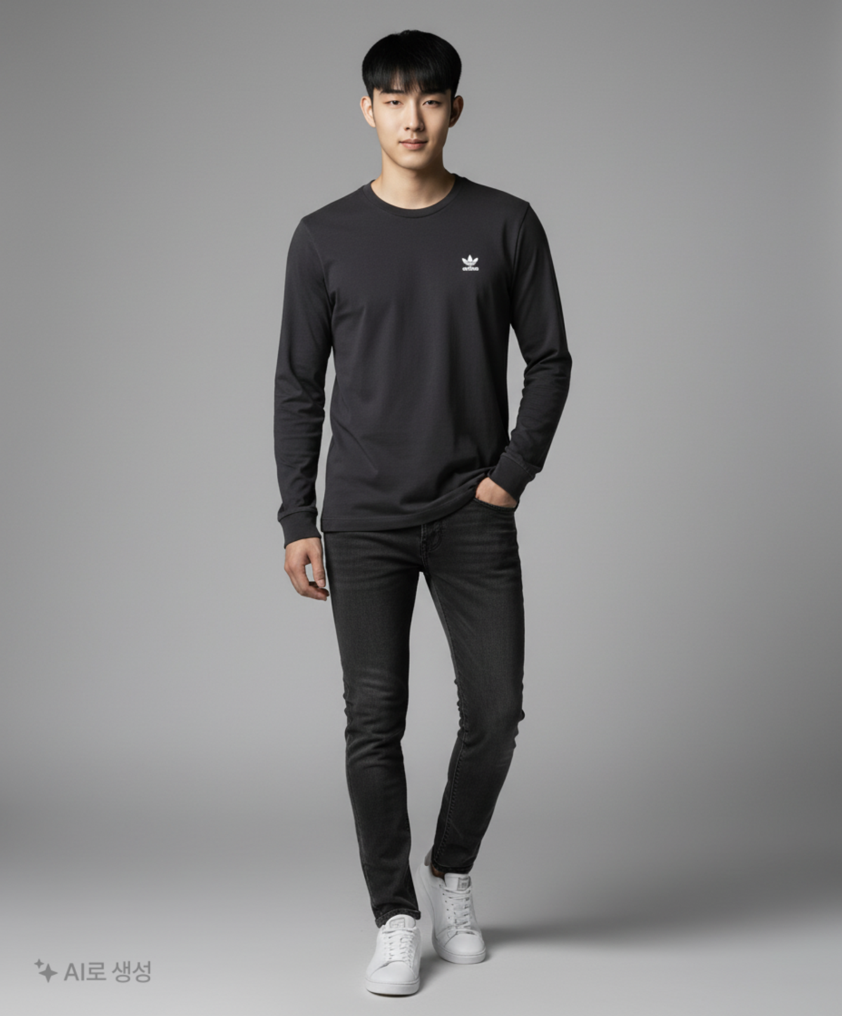 아디다스(ADIDAS) 긴소매 티셔츠 L