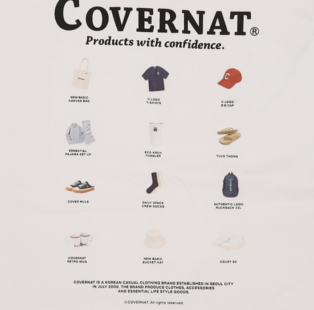 커버낫(COVERNAT) 반소매 티셔츠 L