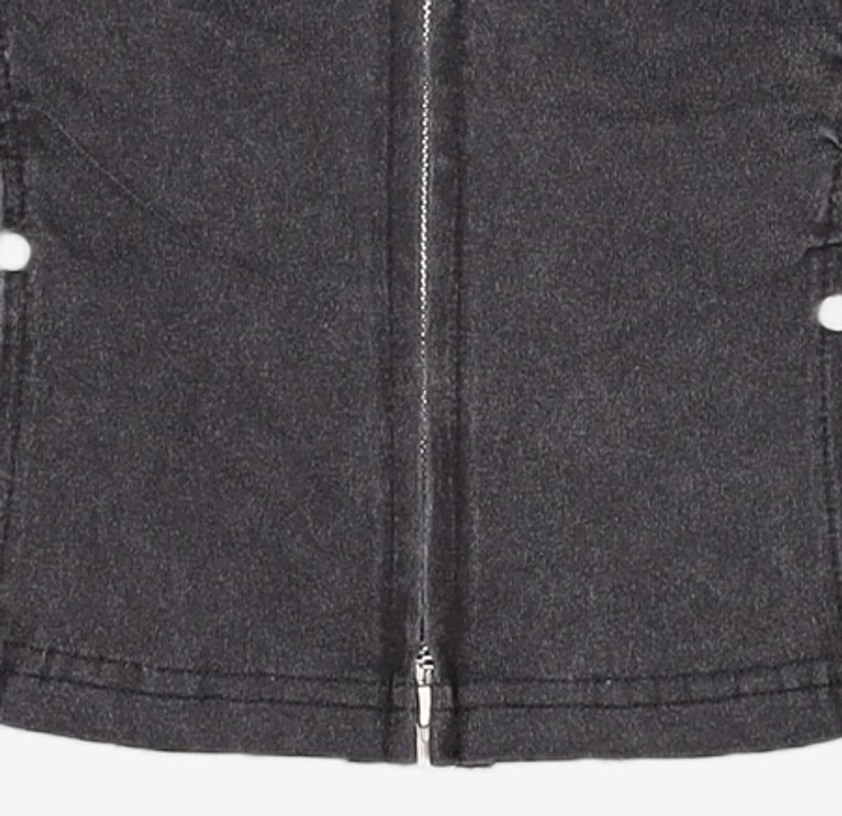 오디너리 홀리데이(ORDINARY HOLIDAY) WASHING SHIRRING ZIP UP SHIRT [CHARCOAL] FREE