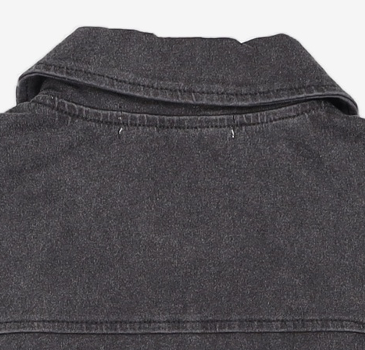 오디너리 홀리데이(ORDINARY HOLIDAY) WASHING SHIRRING ZIP UP SHIRT [CHARCOAL] FREE