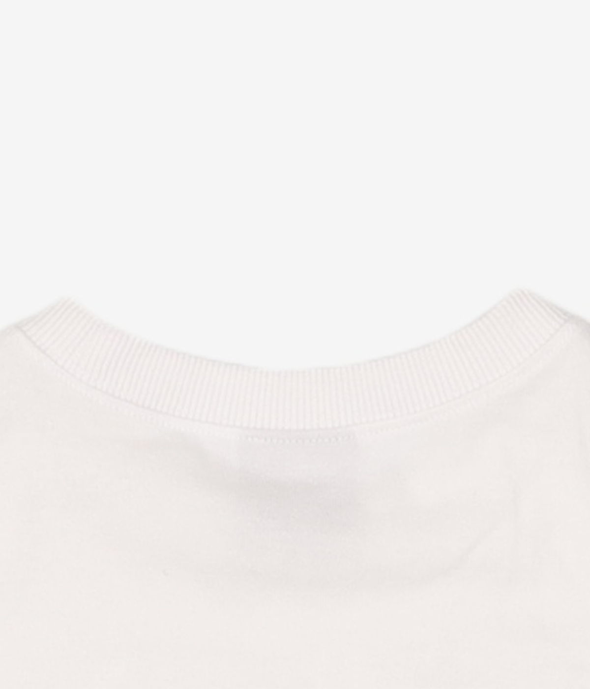 우알롱(WOOALONG) Signature soft slim line T-shirt - WHITE S