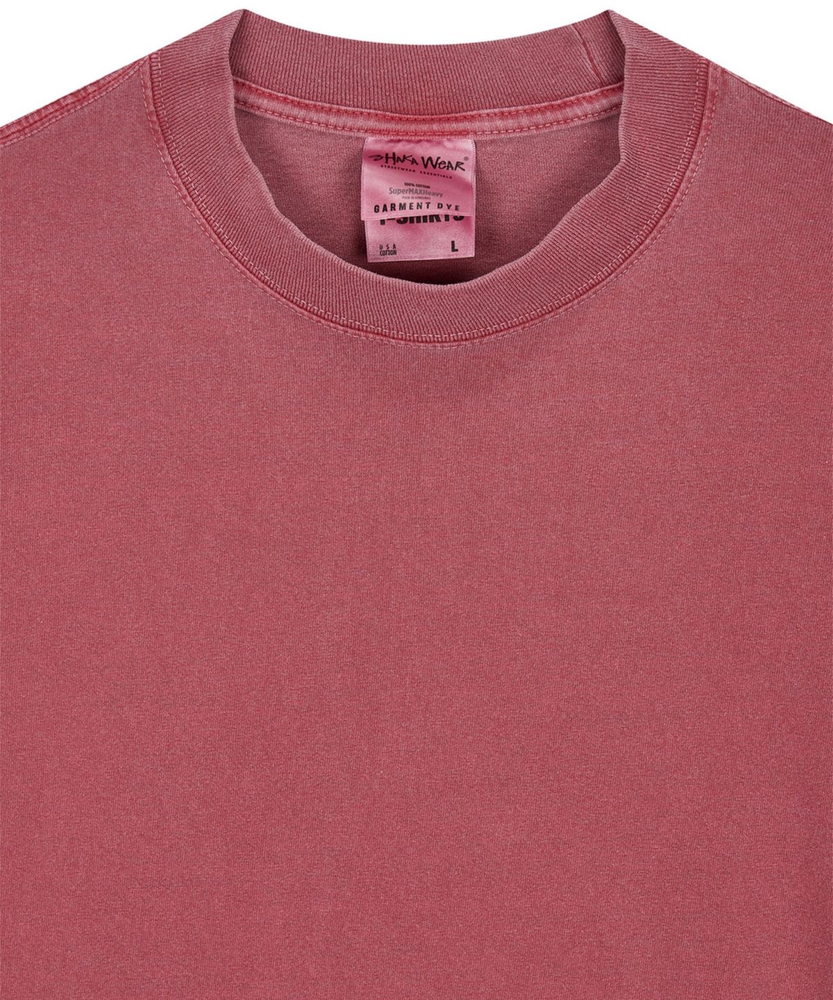 샤카웨어(SHAKA WEAR) 7.5oz 맥스 헤비웨이트 가먼트 다이드 티셔츠 Clay Red