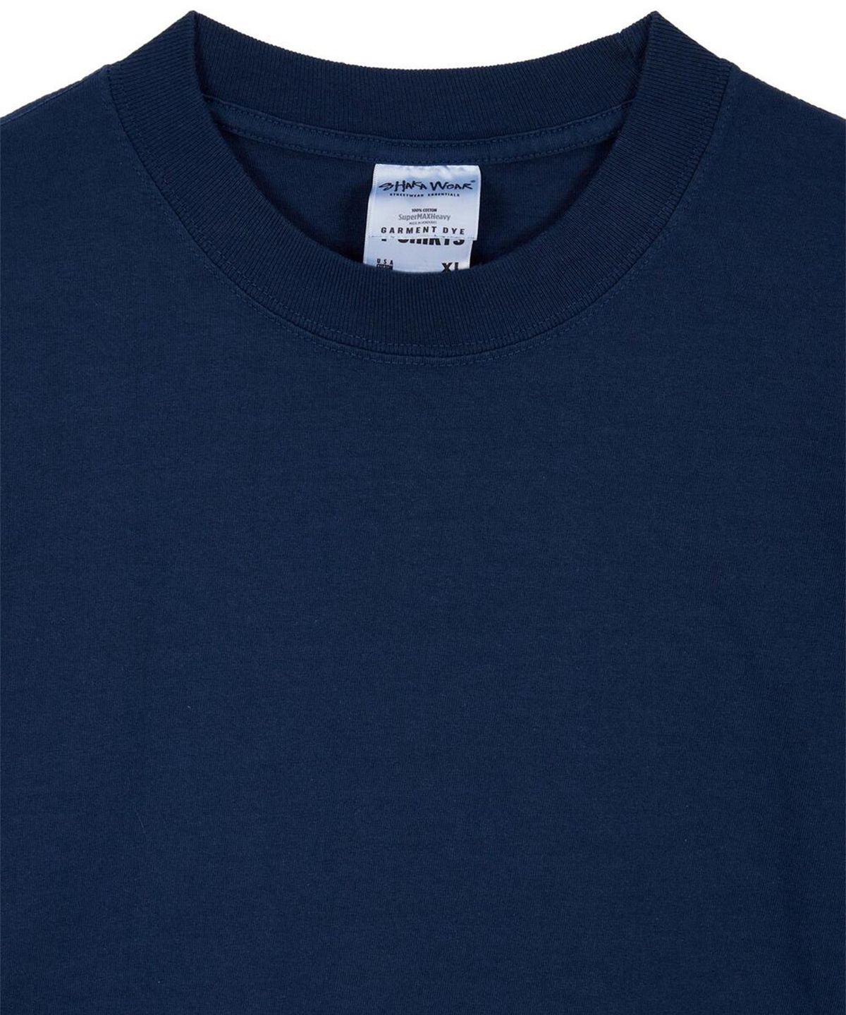 샤카웨어(SHAKA WEAR) 7.5oz 맥스 헤비웨이트 가먼트 다이드 티셔츠 Midnight Navy