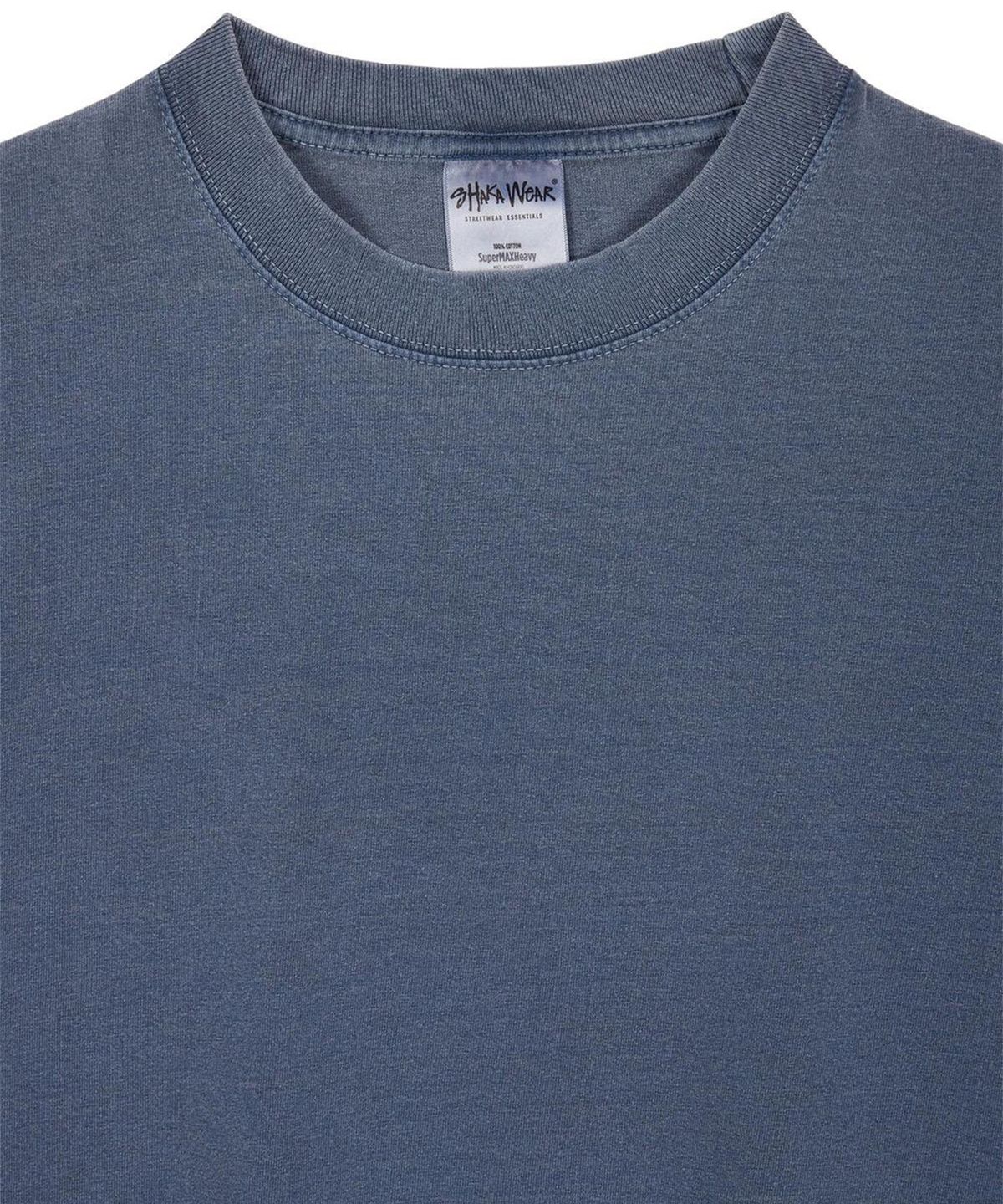 샤카웨어(SHAKA WEAR) 7.5oz 맥스 헤비웨이트 가먼트 다이드 티셔츠 Washed Denim