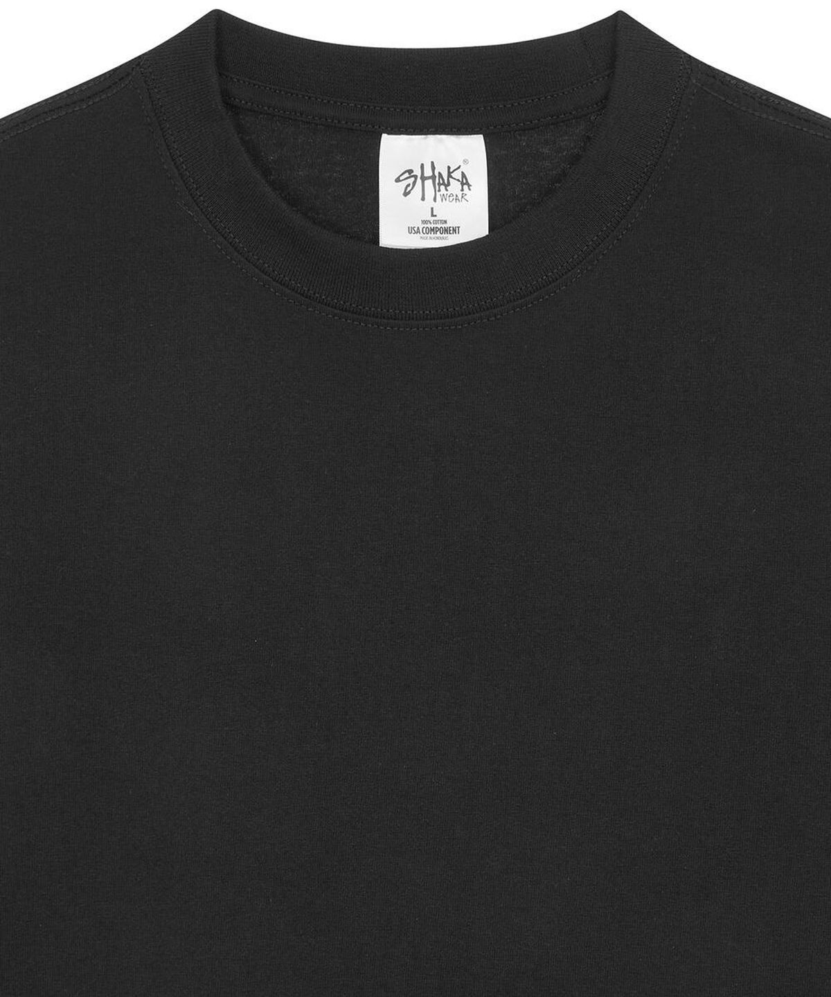 샤카웨어(SHAKA WEAR) 7.5oz 맥스 헤비웨이트 티셔츠 Black