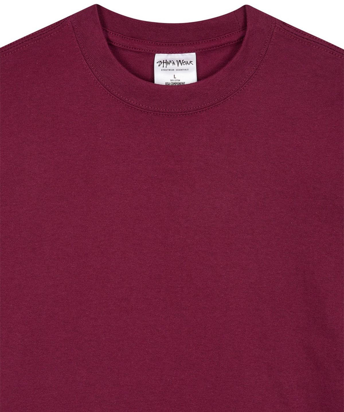 샤카웨어(SHAKA WEAR) 7.5oz 맥스 헤비웨이트 티셔츠 Burgundy