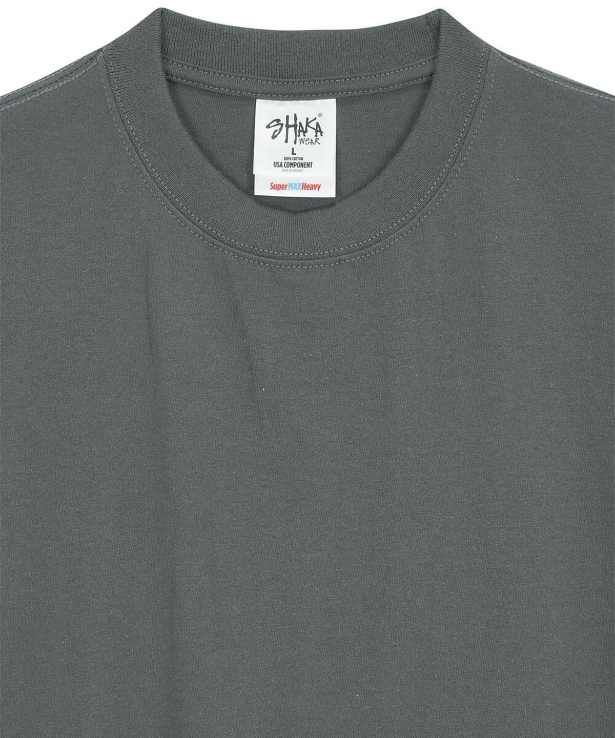 샤카웨어(SHAKA WEAR) 7.5oz 맥스 헤비웨이트 티셔츠 Dark Gray