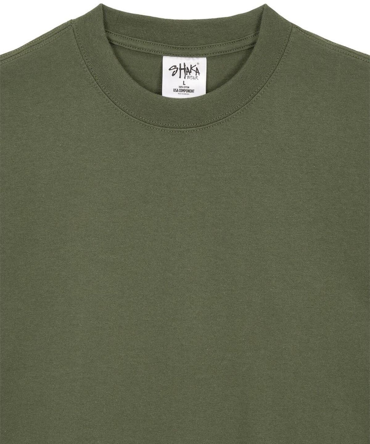 샤카웨어(SHAKA WEAR) 7.5oz 맥스 헤비웨이트 티셔츠 Olive