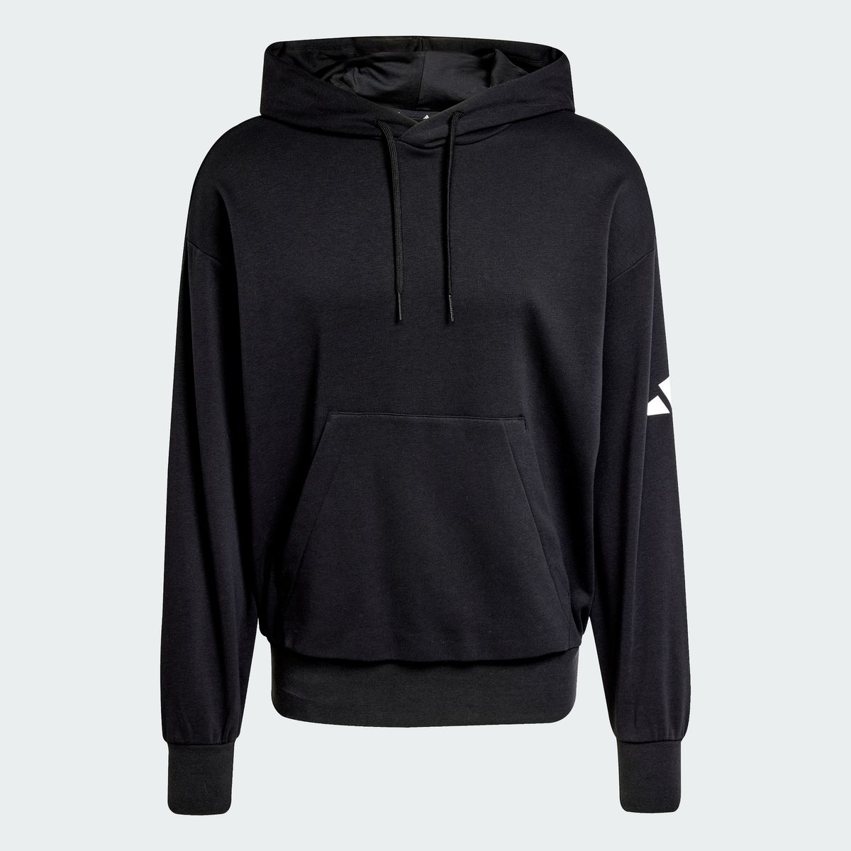 아디다스(ADIDAS) 에센셜 루즈 핏 3바 로고 프렌치 테리 후디 JF3587