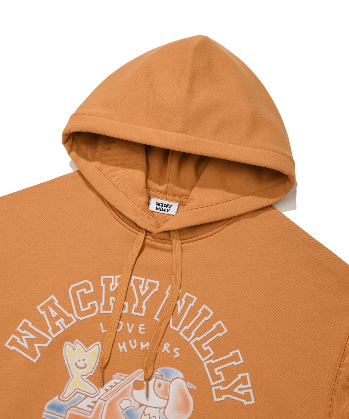 와키윌리(WACKY WILLY) 키키 뮤직 프렌드 후드 오렌지