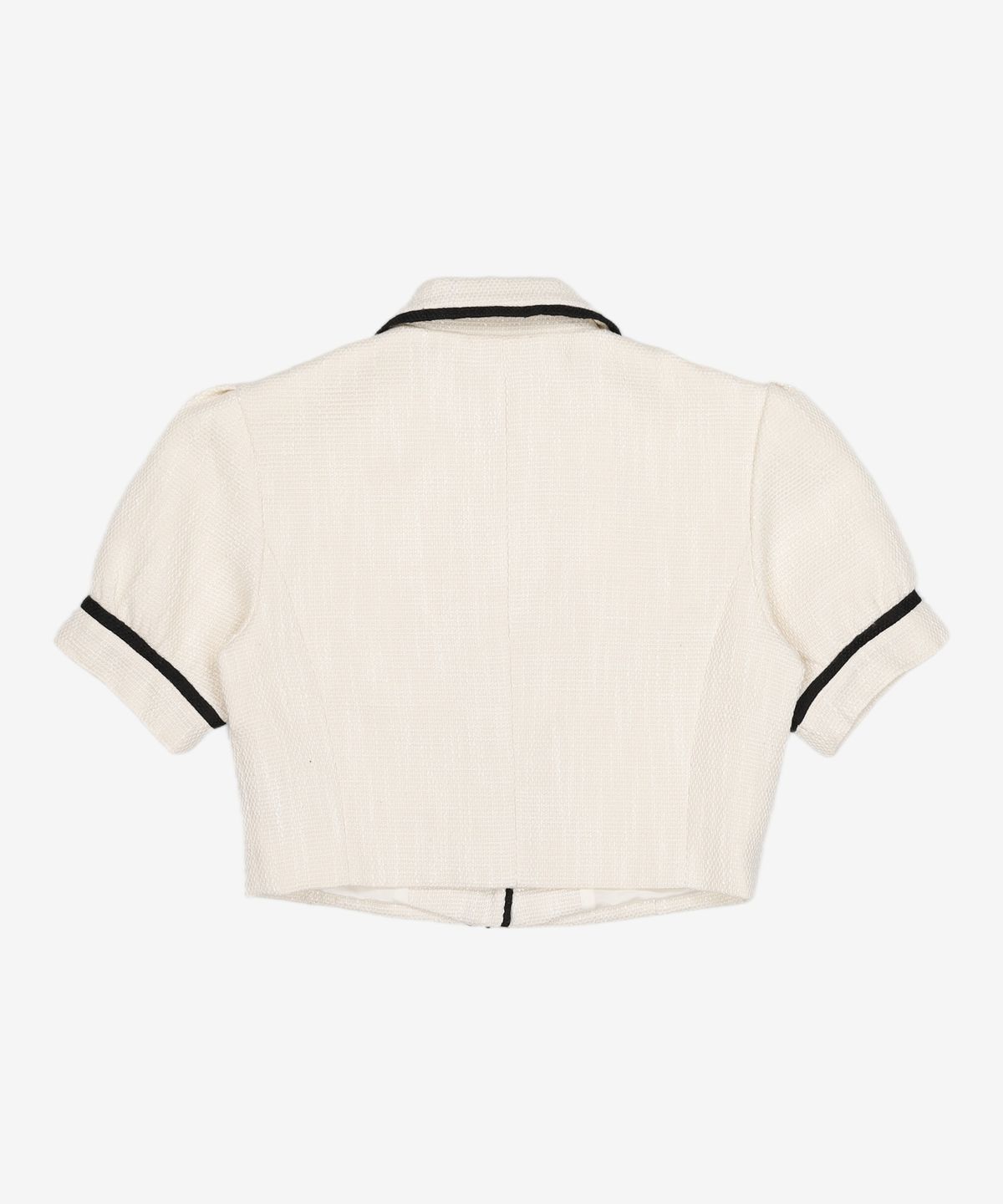 오아이오아이 컬렉션(OIOI COLLECTION) PUFF TWEED HALF JACKET [IVORY] FREE