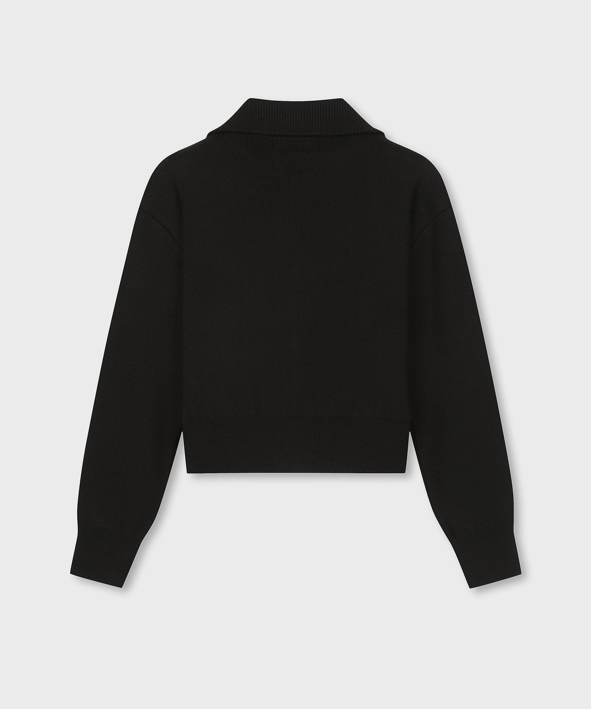 세르지오 타키니(SERGIO TACCHINI) W 카라 스웨터 집업 (Black)