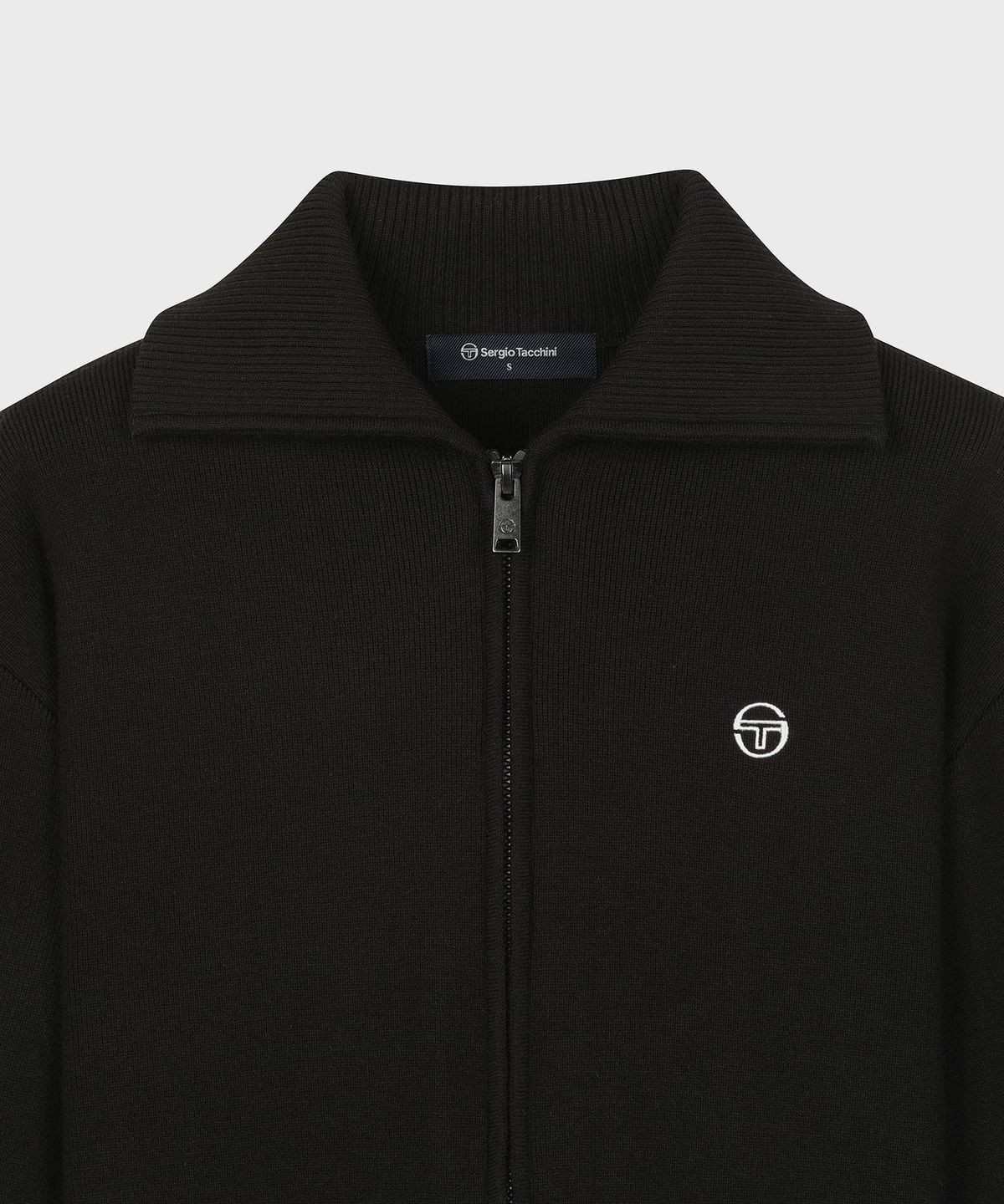세르지오 타키니(SERGIO TACCHINI) W 카라 스웨터 집업 (Black)