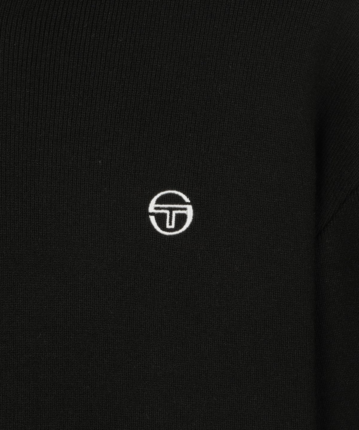 세르지오 타키니(SERGIO TACCHINI) W 카라 스웨터 집업 (Black)