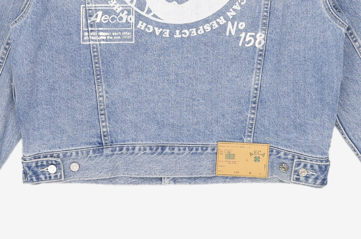 에이카화이트(AECA) DAY AND NIGHT TRUCKER JACKET-BLUE M