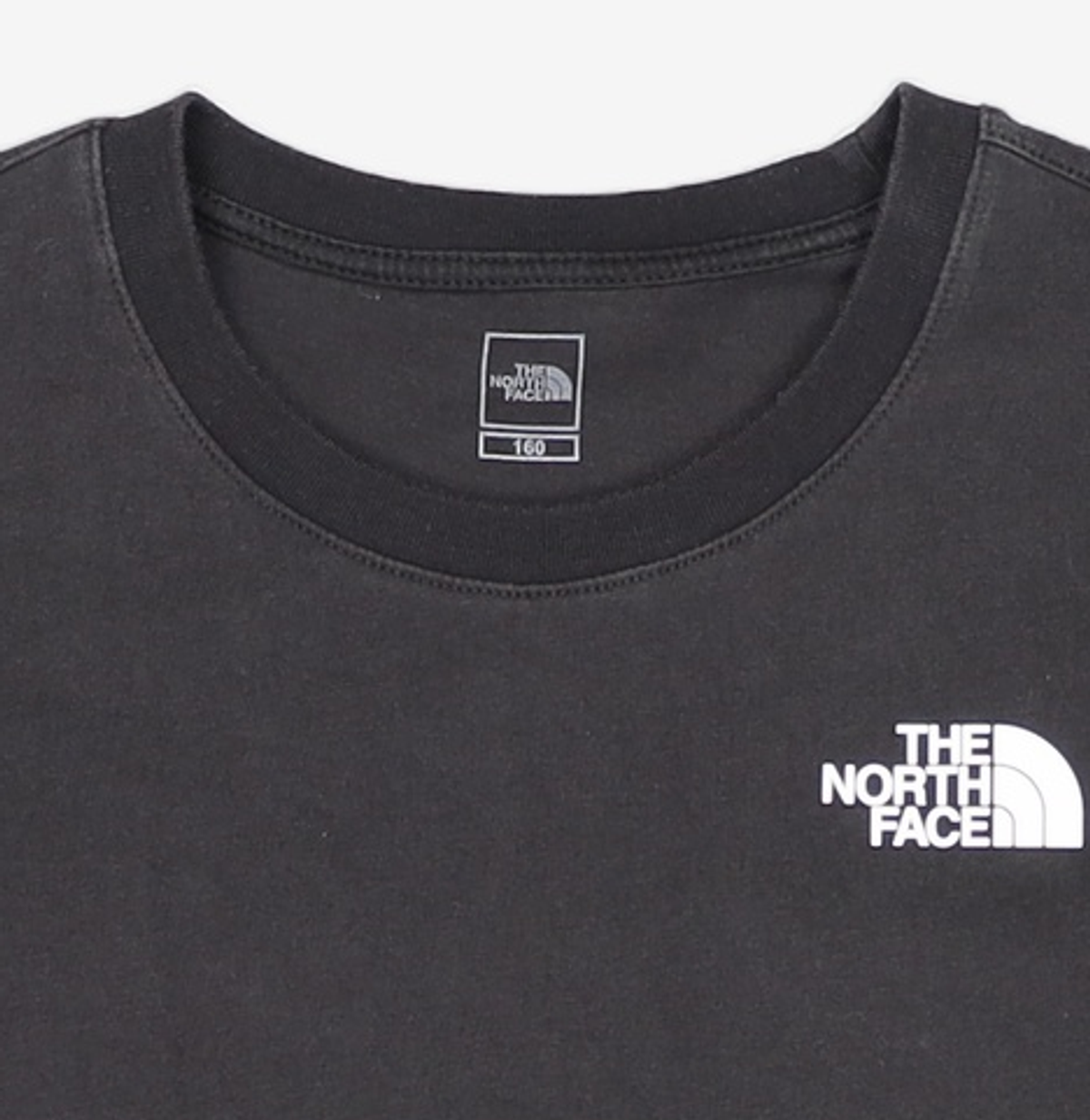 노스페이스 키즈(THE NORTH FACE KIDS) 키즈 코튼 베이직 반팔 라운드티 NT7UQ36T_BLK 160