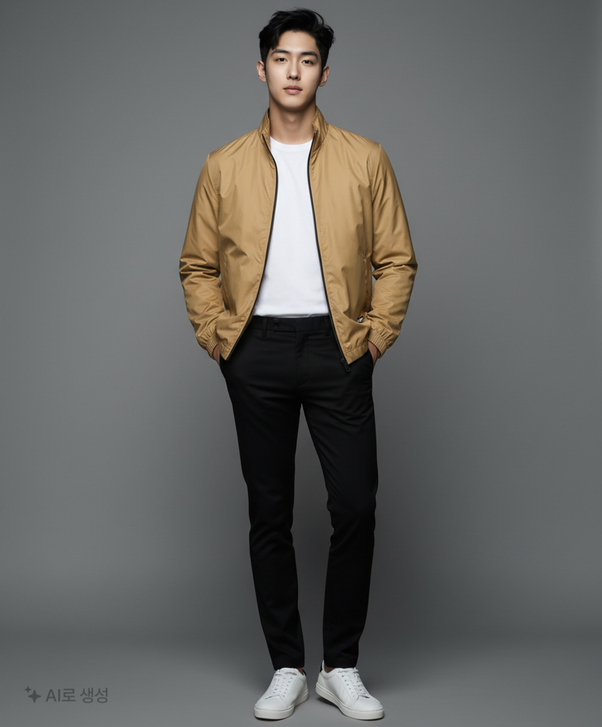 디스이즈네버댓(THISISNEVERTHAT) Nylon Crew Jacket Coyote M