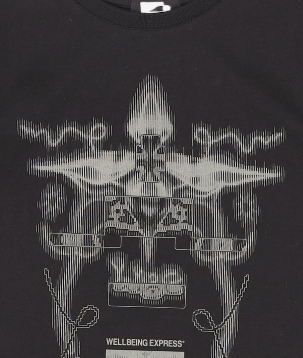 웰빙익스프레스(WELLBEING EXPRESS) Digital Tattoo Tee Renewal Black L