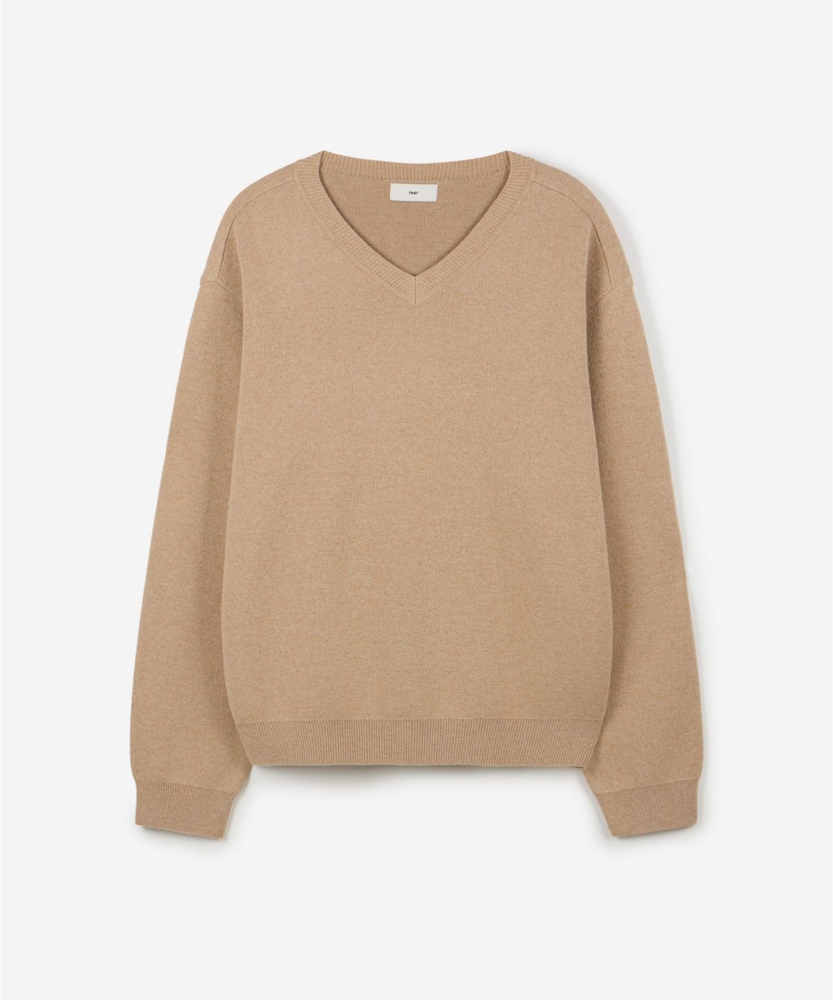 티엔지티 우먼(TNGT WOMAN) W Cashmere Blended V-Neck Knit Top (Beige) TNSW6F114I2