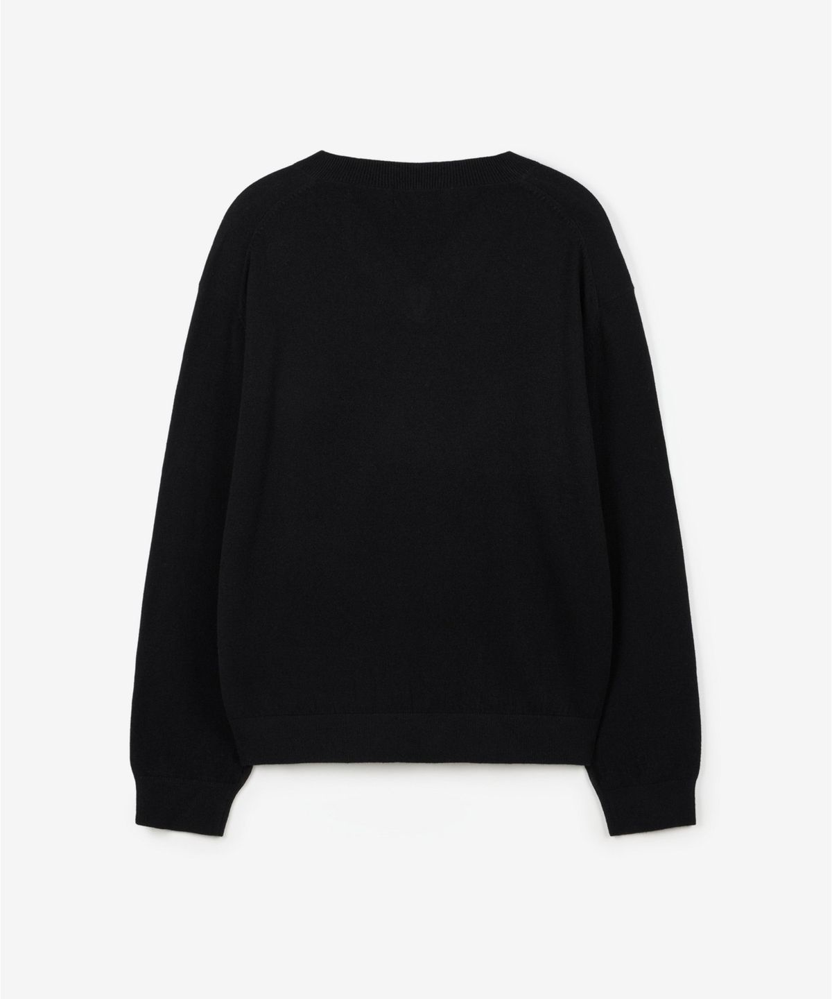 티엔지티 우먼(TNGT WOMAN) W Cashmere Blended V-Neck Knit Top (Black) TNSW6F114BK