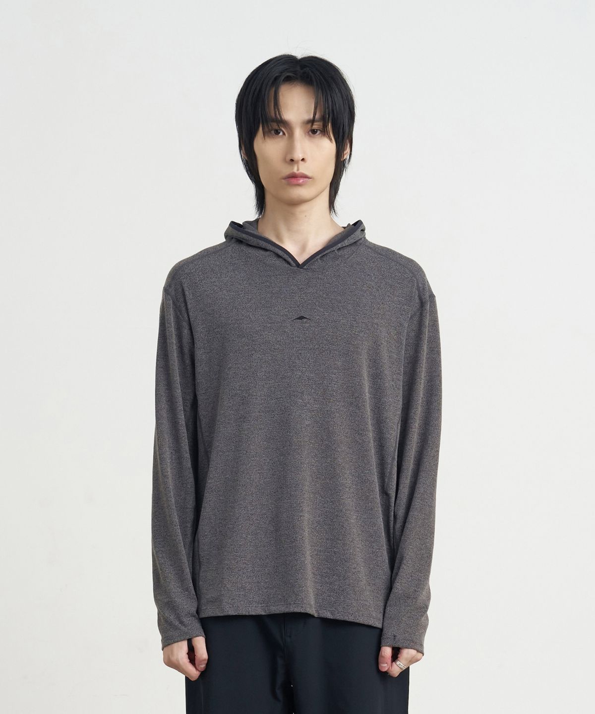 고요웨어(GOYOWEAR) 라이트 웜 후디 (멜란지 그레이)