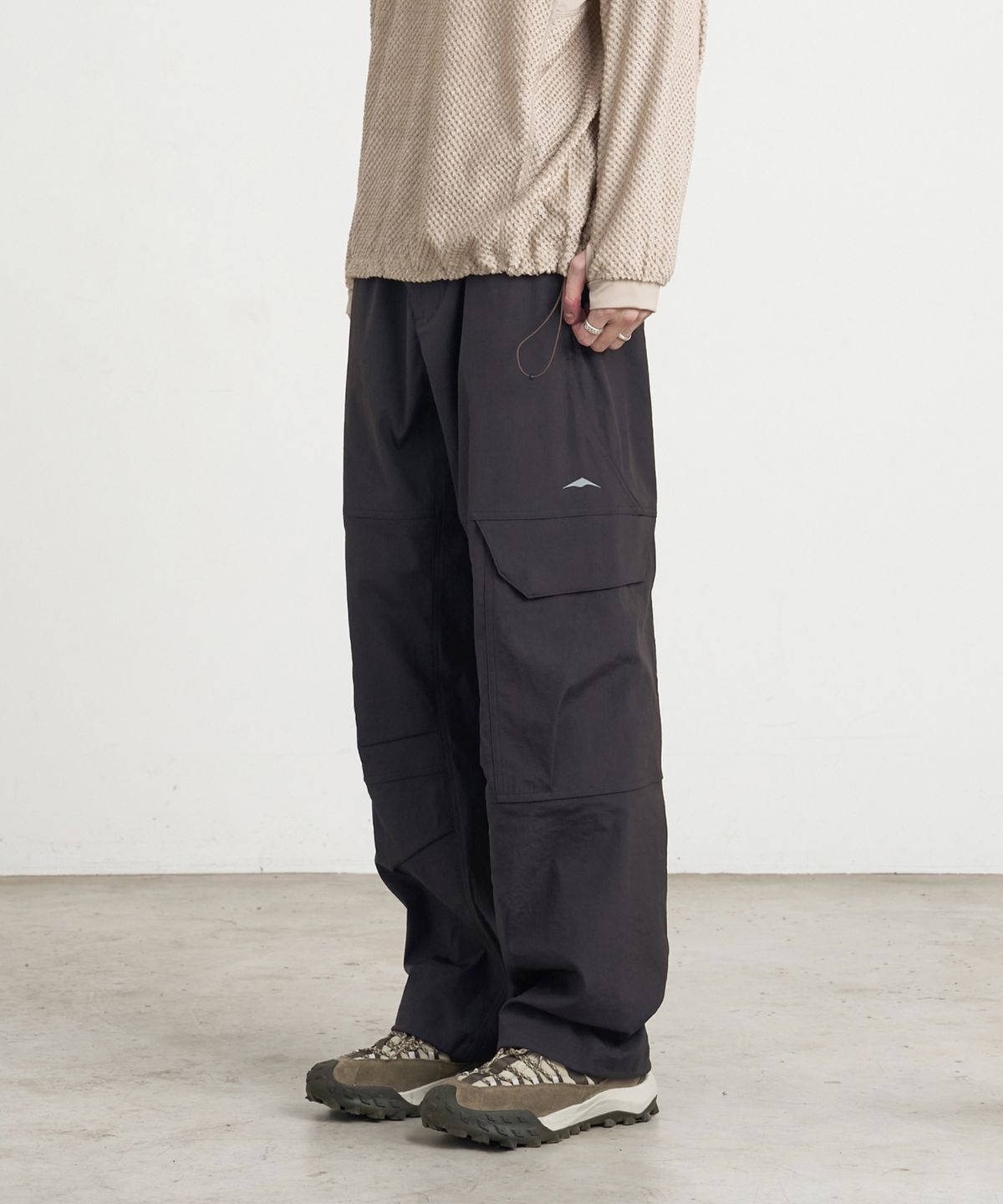 고요웨어(GOYOWEAR) 유틸리티 와이드 카고 팬츠 (브라운)