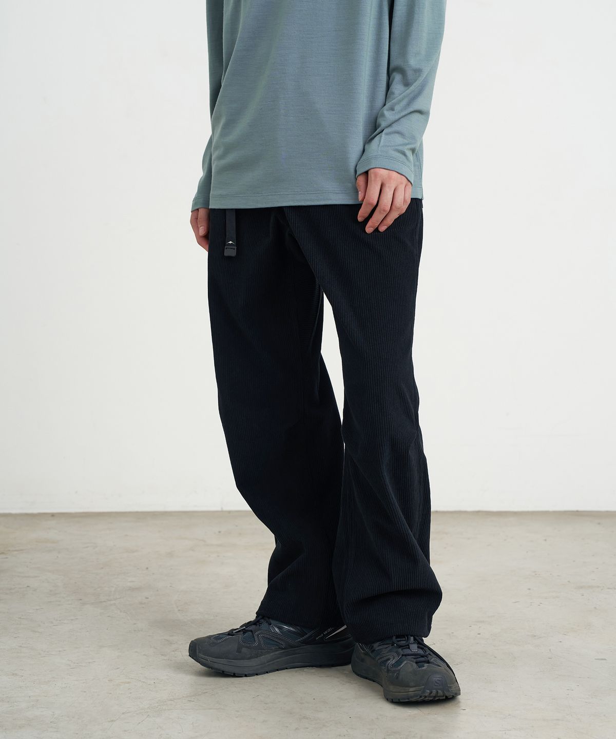 고요웨어(GOYOWEAR) 와이드 코듀로이 팬츠 (블랙)