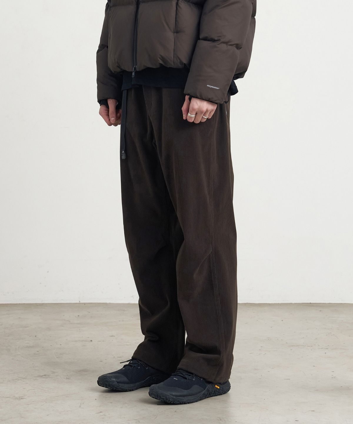고요웨어(GOYOWEAR) 와이드 코듀로이 팬츠 (브라운)