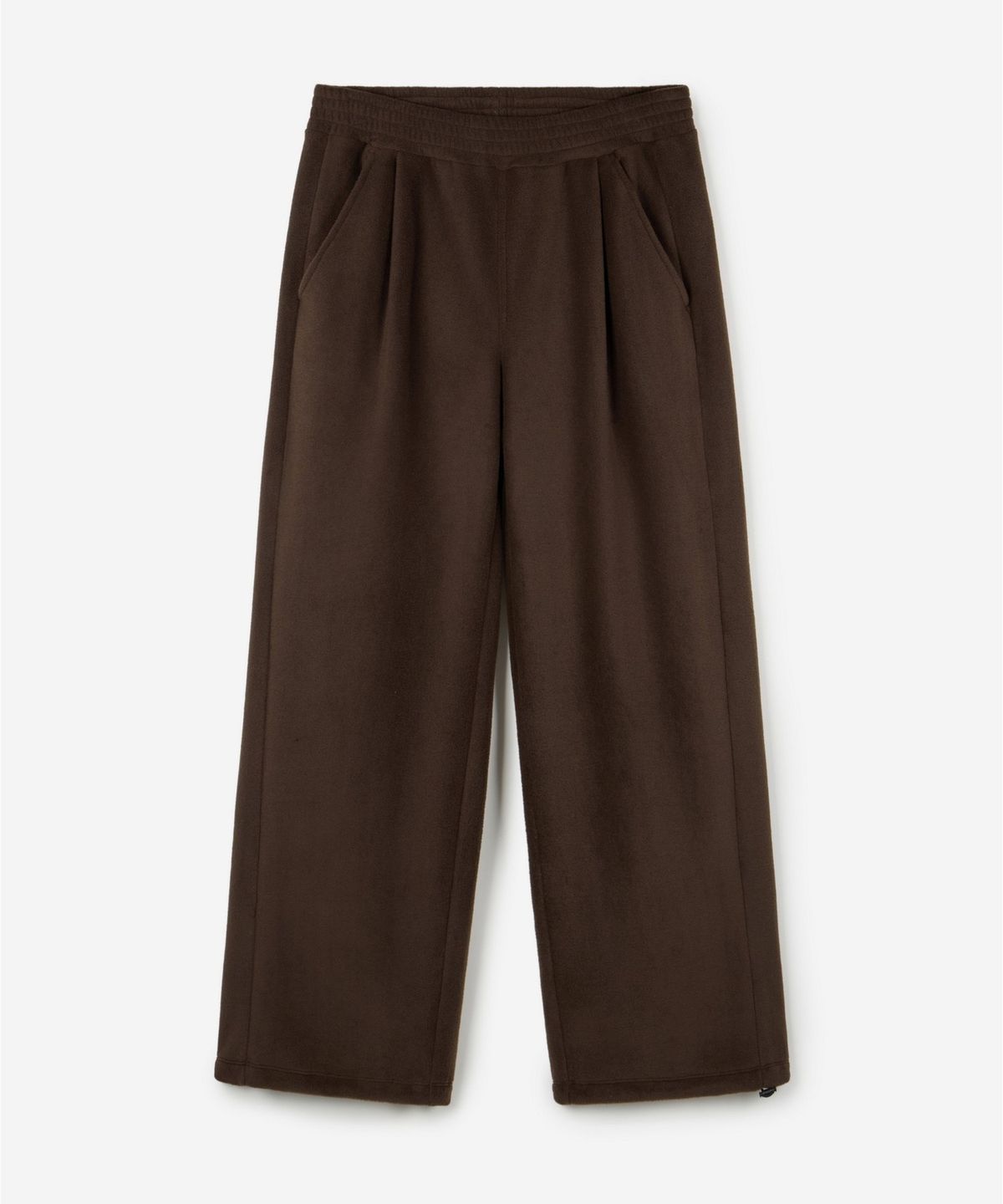 티엔지티 우먼(TNGT WOMAN) W Fleece Wide-Leg Pants (Brown) TNPA6F112W2