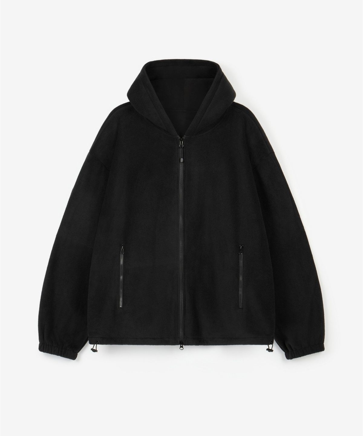 티엔지티 우먼(TNGT WOMAN) W Oversized Fleece Hoodie Jumper (Black) TNJU6F111BK