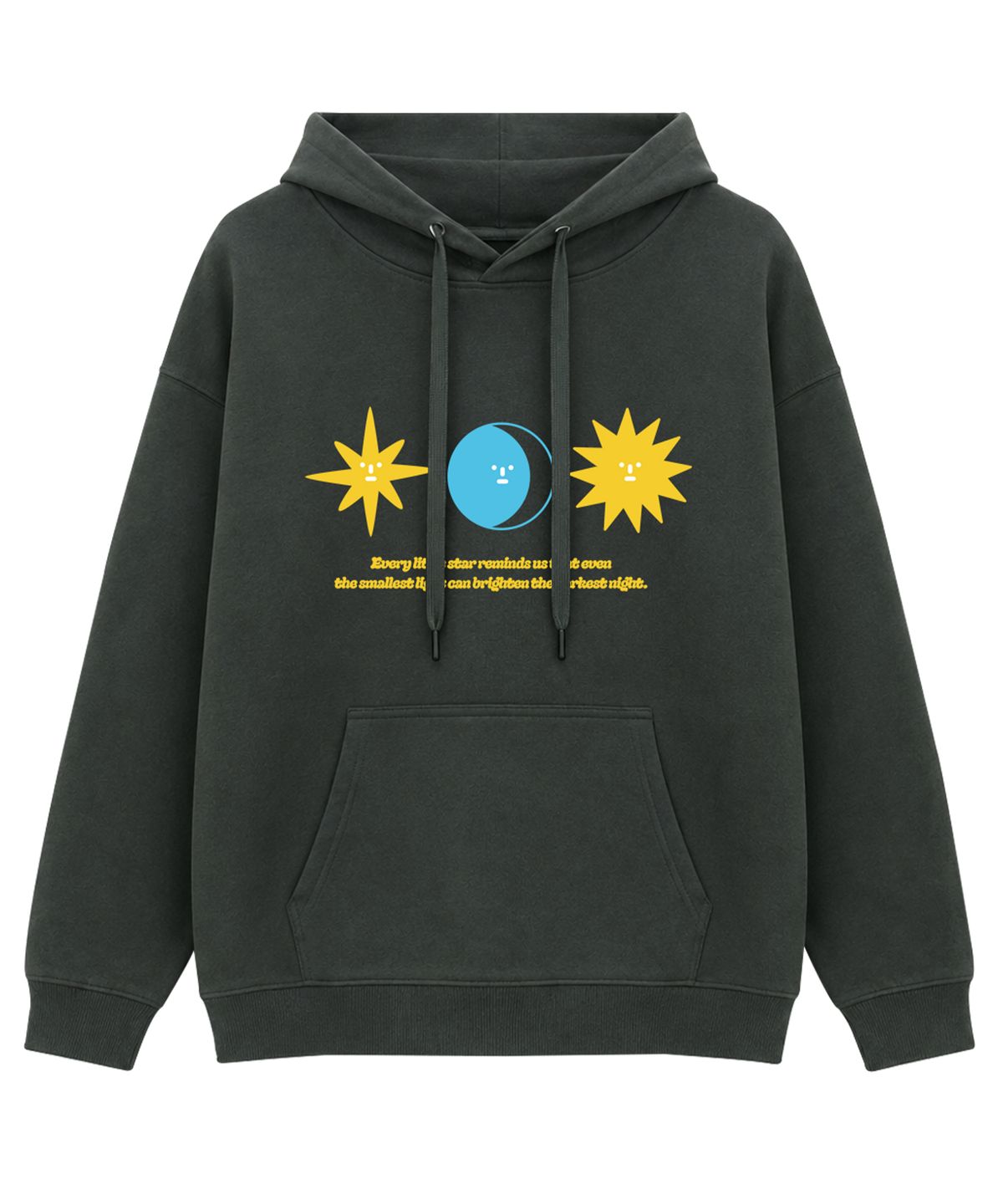 도톤(DOTON) COSMIC FRIENDS HOODIE (Grey)