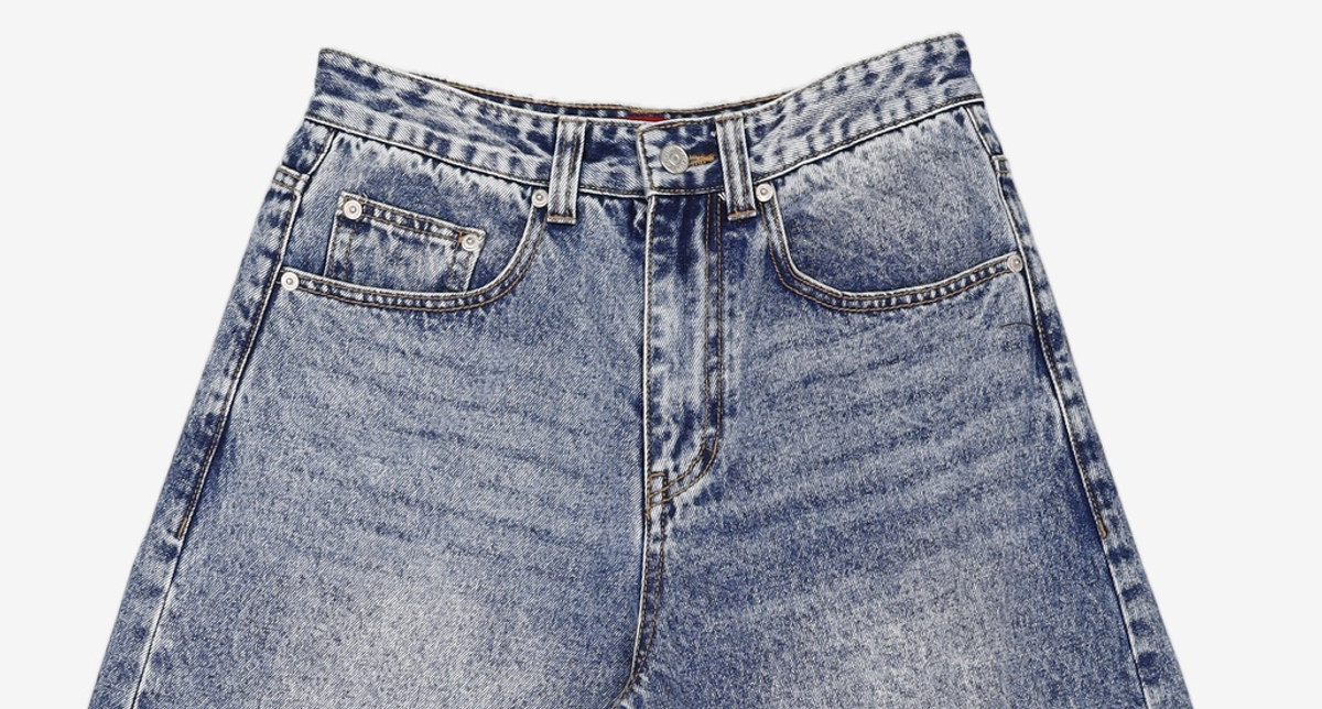 기철(KICHUL) BALLOON FIT DENIM PANTS (INDIGO GREEN WASHED) XS