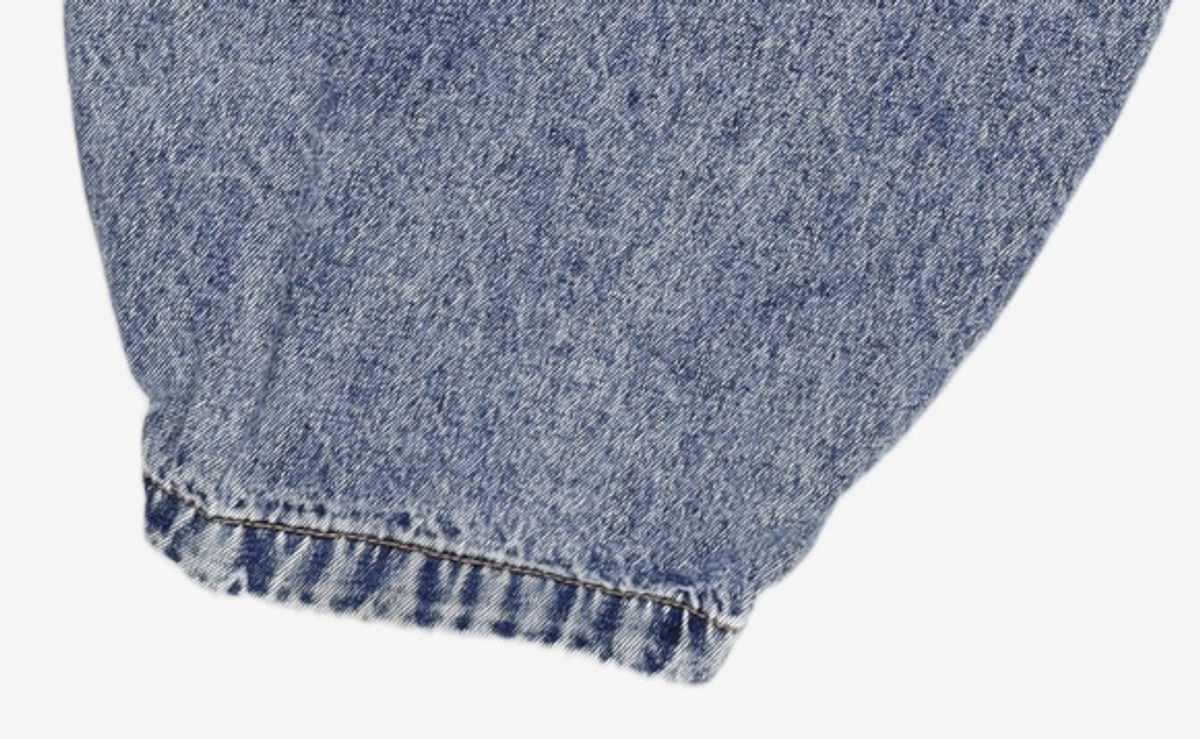 기철(KICHUL) BALLOON FIT DENIM PANTS (INDIGO GREEN WASHED) XS