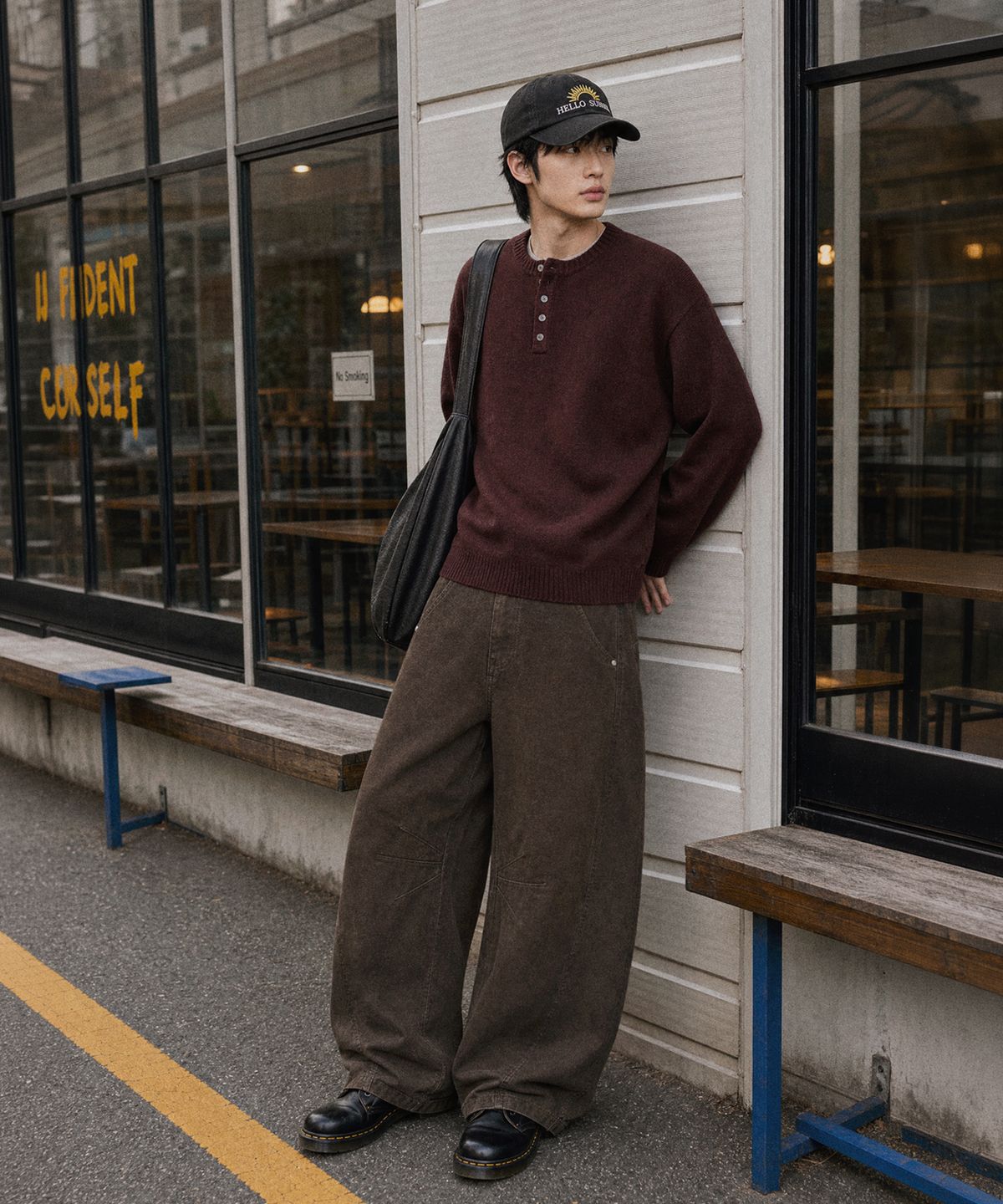 어널러코드(ANOLORCODE) 에센셜 크롭헨리넥니트 (5color)