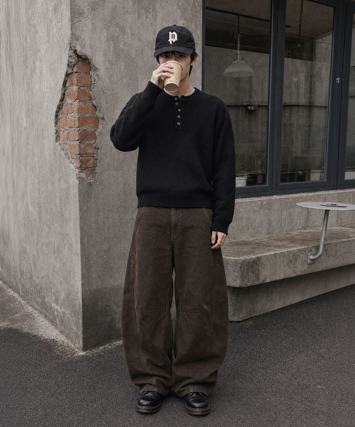 어널러코드(ANOLORCODE) 에센셜 크롭헨리넥니트 (5color)