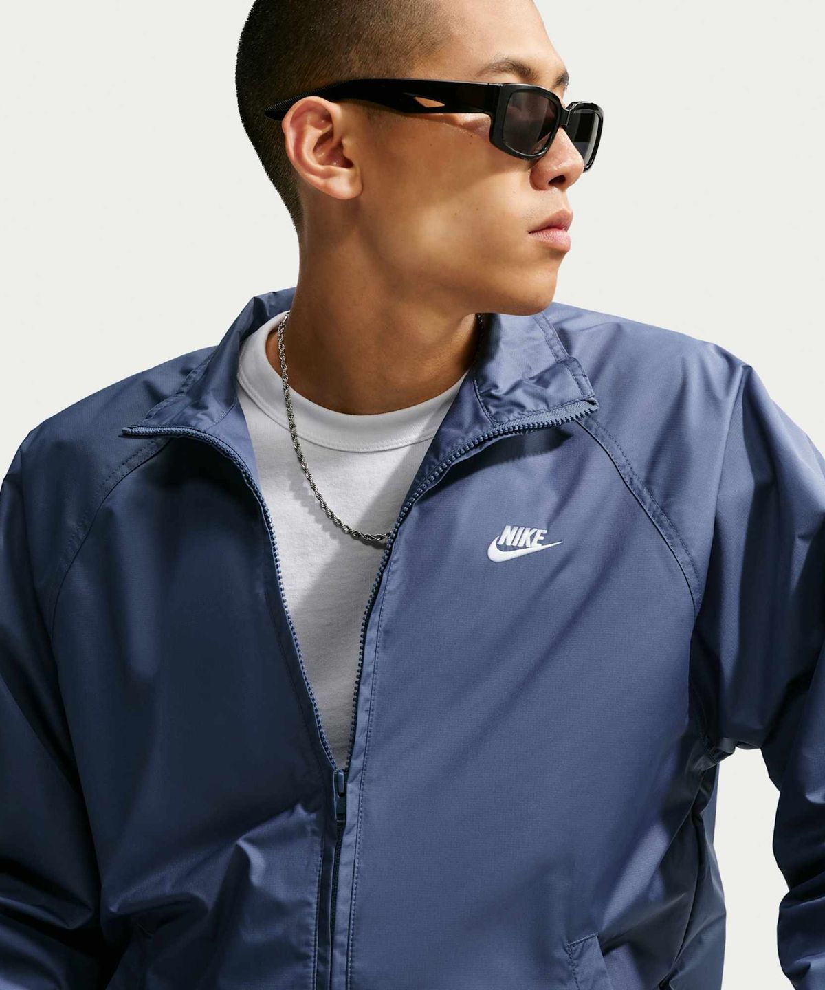 나이키(NIKE) 스포츠웨어 클럽 로스코 풀집 재킷 M - 디퓨즈드 블루:화이트 / HV1140-491