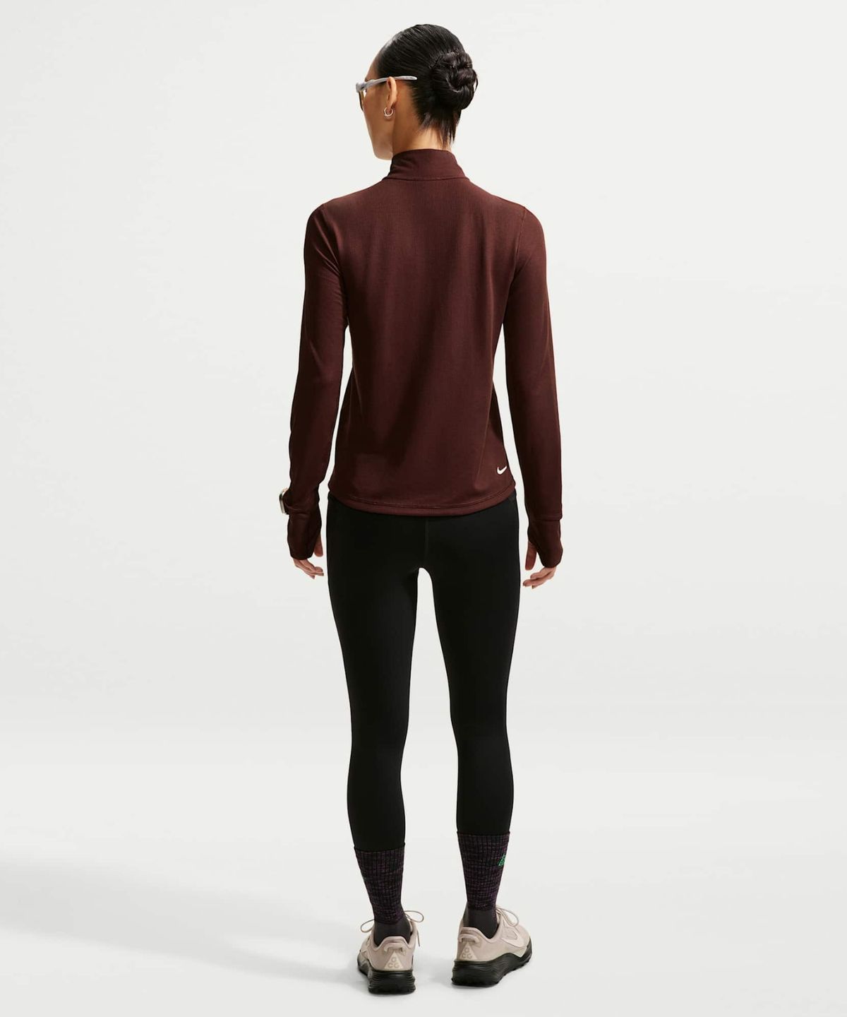나이키(NIKE) ACG 드라이 핏 하프집 트레일 러닝 탑 W - 미스틱 데이츠:서밋 화이트 / IO9648-658