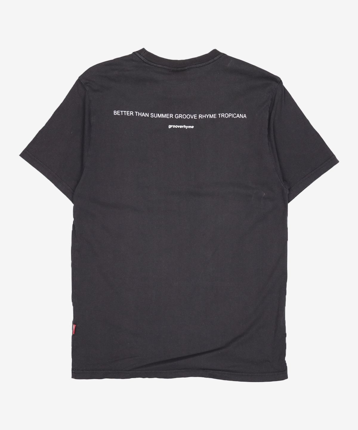 그루브라임(GROOVE RHYME) 2018 BEACH PHOTO PRINT T-SHIRTS (BLACK) [GTS054G23BK] L
