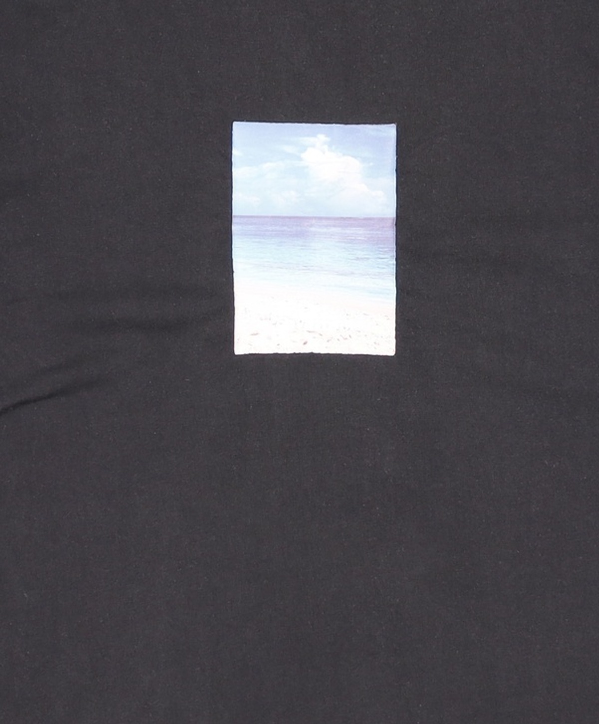 그루브라임(GROOVE RHYME) 2018 BEACH PHOTO PRINT T-SHIRTS (BLACK) [GTS054G23BK] L